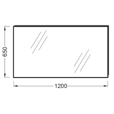 Зеркало Jacob Delafon Odeon Up 120 EB1085-NF подвесное