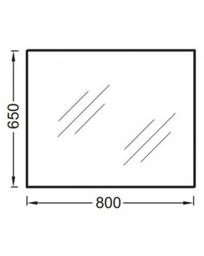 Зеркало Jacob Delafon Struktura 80 EB1098-NF подвесное
