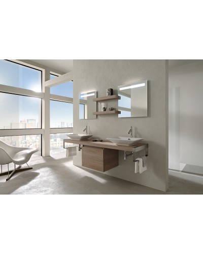 Зеркало Jacob Delafon Parallel 90 EB1414-NF с подсветкой с подогревом и ИК-выключателем