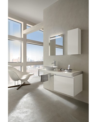 Зеркало Jacob Delafon Parallel 90 EB1414-NF с подсветкой с подогревом и ИК-выключателем