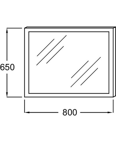 Зеркало Jacob Delafon 80 EB1441-NF с подсветкой с подогревом и ИК-выключателем