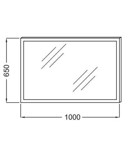 Зеркало Jacob Delafon 100 EB1442-NF с подсветкой с подогревом и ИК-выключателем