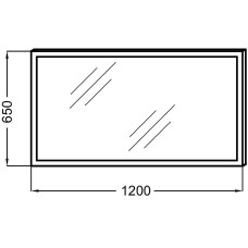 Зеркало Jacob Delafon 120 EB1444-NF с подсветкой с подогревом и ИК-выключателем