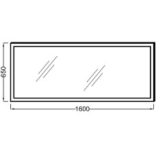 Зеркало Jacob Delafon 160 EB1447-NF с подсветкой с подогревом и ИК-выключателем