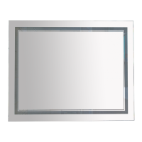 2 Неон - Зеркало LED 1000х800 сенсор на корпусе (двойная подсветка)