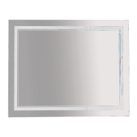 2 Неон - Зеркало LED 1000х800 сенсор на корпусе (двойная подсветка)