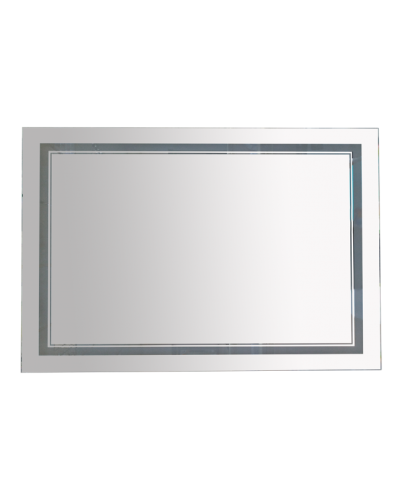 2 Неон - Зеркало LED 1200х800 клавишный выключатель (двойная подсветка)