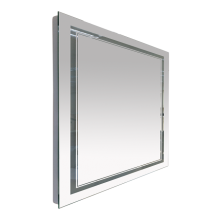 2 Неон - Зеркало LED 1200х800 клавишный выключатель (двойная подсветка)