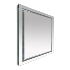 2 Неон - Зеркало LED 1200х800 клавишный выключатель (двойная подсветка)