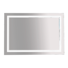 2 Неон - Зеркало LED 1200х800 клавишный выключатель (двойная подсветка)