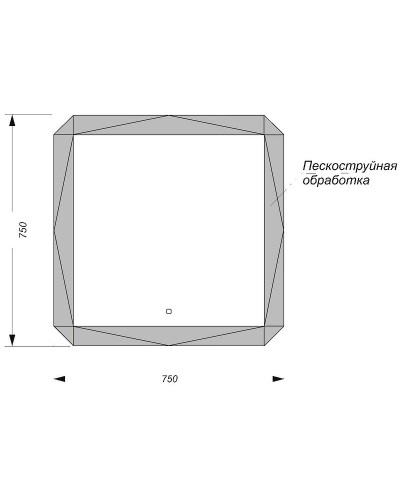 Зеркало Sanita Luxe Line 75 LIN75SLMRKCS0010 с подсветкой с сенсорным выключателем