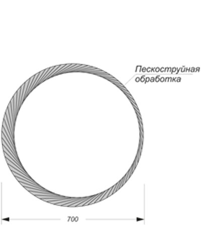 Зеркало Sanita Luxe Art 70 ART70SLMRRCS0010 с подсветкой с сенсорным выключателем