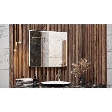 Зеркало Velvex Klaufs Media 80 zkKLA.me.80.al с подсветкой с подогревом и сенсорным выключателем