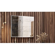 Зеркало Velvex Klaufs Media 80 zkKLA.me.80.al с подсветкой с подогревом и сенсорным выключателем