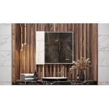 Зеркало Velvex Klaufs Media 80 zkKLA.me.80.al с подсветкой с подогревом и сенсорным выключателем