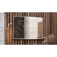 Зеркало Velvex Klaufs Media 100 zkKLA.me.100.al с подсветкой с подогревом и сенсорным выключателем