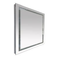 2 Неон - Зеркало LED 1200х800 сенсор на корпусе (двойная подсветка)