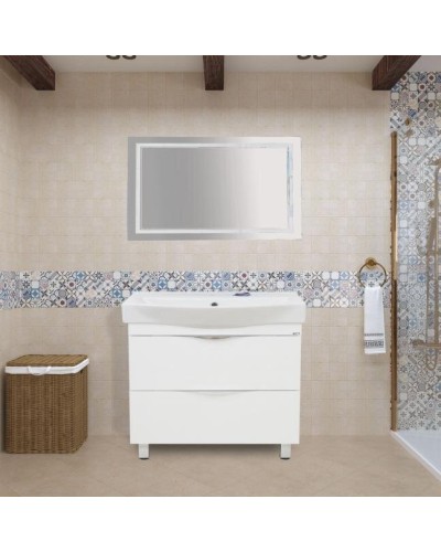 2 Неон - Зеркало LED 1200х800 сенсор на корпусе (двойная подсветка)