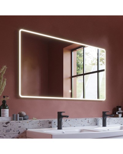 Зеркало Dreja Point 100 99.9030 с подсветкой Белый с сенсорным выключателем