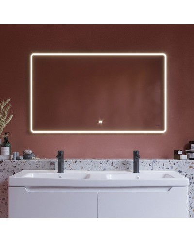 Зеркало Dreja Point 100 99.9030 с подсветкой Белый с сенсорным выключателем