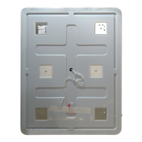 3 Неон - Зеркало LED  600х800 клавишный выключатель (с круглыми углами)