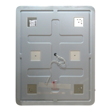 3 Неон - Зеркало LED  600х800 клавишный выключатель (с круглыми углами)