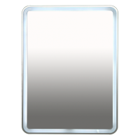 3 Неон - Зеркало LED  600х800 клавишный выключатель (с круглыми углами)