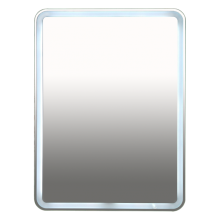 3 Неон - Зеркало LED  600х800 клавишный выключатель (с круглыми углами)