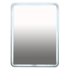 3 Неон - Зеркало LED  600х800 клавишный выключатель (с круглыми углами)