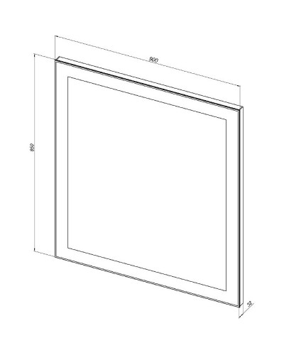 Зеркало Aquanet Алассио 90 249346 с подсветкой с сенсорным выключателем