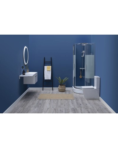 Зеркало Aquanet Дакар 80 241820 с подсветкой Белый глянец