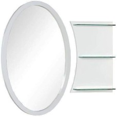 Зеркало Aquanet Опера 70 212365 с полкой с подсветкой Белое