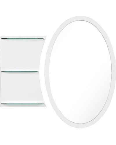 Зеркало Aquanet Опера 70 212365 с полкой с подсветкой Белое