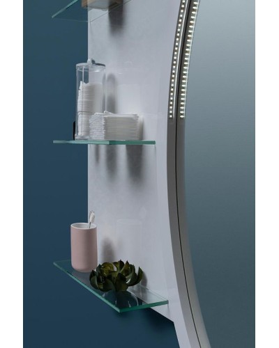 Зеркало Aquanet Опера 70 212365 с полкой с подсветкой Белое