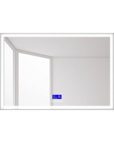 Зеркало BelBagno SPC-GRT-1200-800-LED-TCH-RAD с подсветкой с сенсорным выключателем с bluetooth с термометром с радио