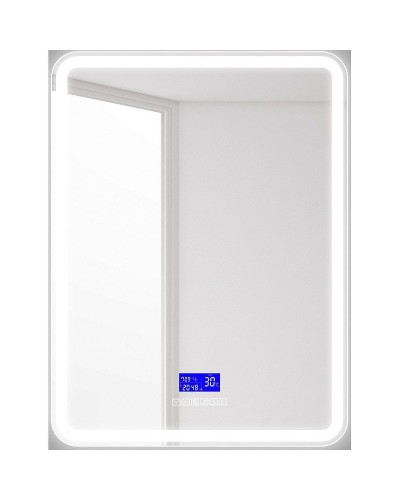 Зеркало BelBagno SPC-MAR-600-800-LED-TCH-RAD с подсветкой с сенсорным выключателем с bluetooth с термометром с радио