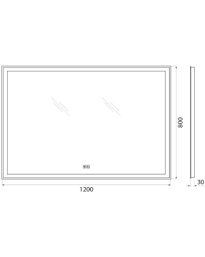 Зеркало BelBagno SPC-GRT-1200-800-LED-TCH-PHONE с подсветкой с сенсорным выключателем с bluetooth с микрофоном и динамиками