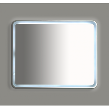 3 Неон - Зеркало LED 1000х800 сенсор на корпусе (с круглыми углами)