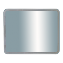 3 Неон - Зеркало LED 1000х800 сенсор на корпусе (с круглыми углами)