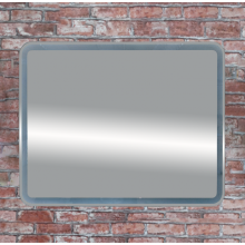 3 Неон - Зеркало LED 1000х800 сенсор на корпусе (с круглыми углами)