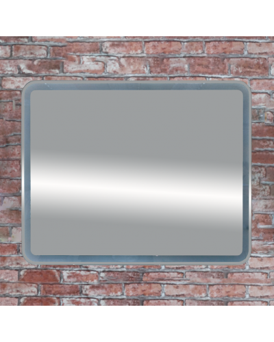 3 Неон - Зеркало LED 1000х800 сенсор на корпусе (с круглыми углами)