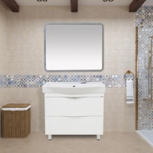 3 Неон - Зеркало LED 1000х800 сенсор на корпусе (с круглыми углами)