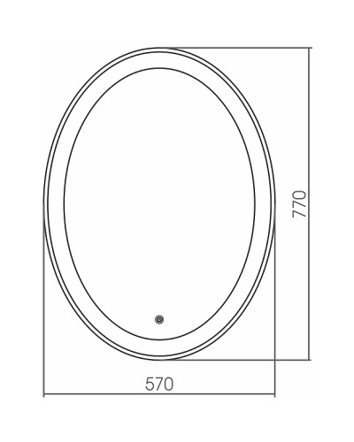 Зеркало Grossman Galaxy 57 857770 с подсветкой с сенсорным выключателем