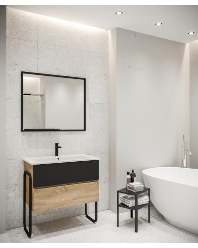 Зеркало Grossman Лофт 90 209001 Черное