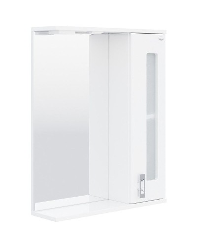 Зеркало со шкафом Onika Кристалл 58.01 205818 с подсветкой Белое