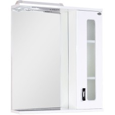 Зеркало со шкафом Onika Кристалл 67.02 206706 с подсветкой Белое