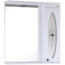 Зеркало со шкафом Onika Кристи 65.01 206536 с подсветкой Белое