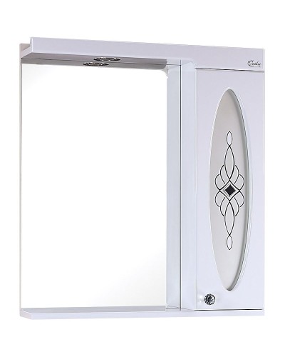 Зеркало со шкафом Onika Кристи 65.01 206536 с подсветкой Белое
