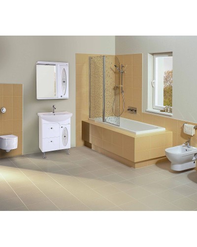 Зеркало со шкафом Onika Кристи 65.01 206536 с подсветкой Белое