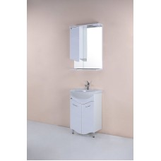 Зеркало со шкафом Onika Лайн 48.01 204802 с подсветкой Белое